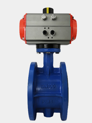 Valv tal-farfett tal-flanġ pnewmatiku