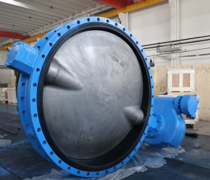 Double Flanged Vulcanized Rubber Seat Butterfly Valves